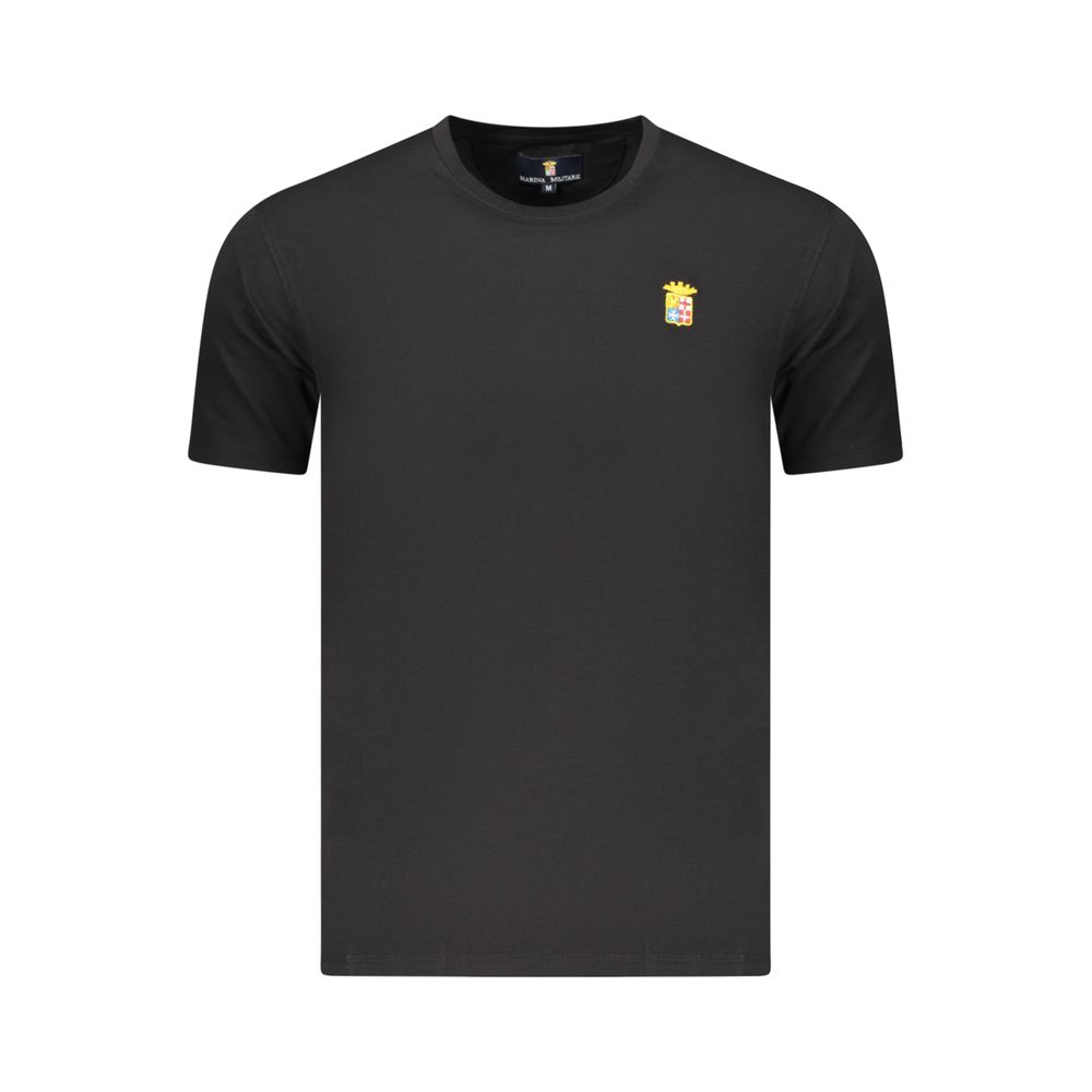 Black Cotton Men's T-Shirt