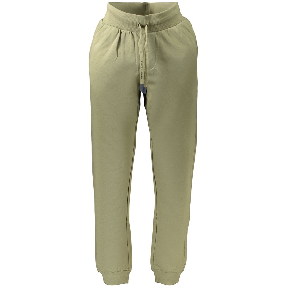 Green Cotton Men's Trouser