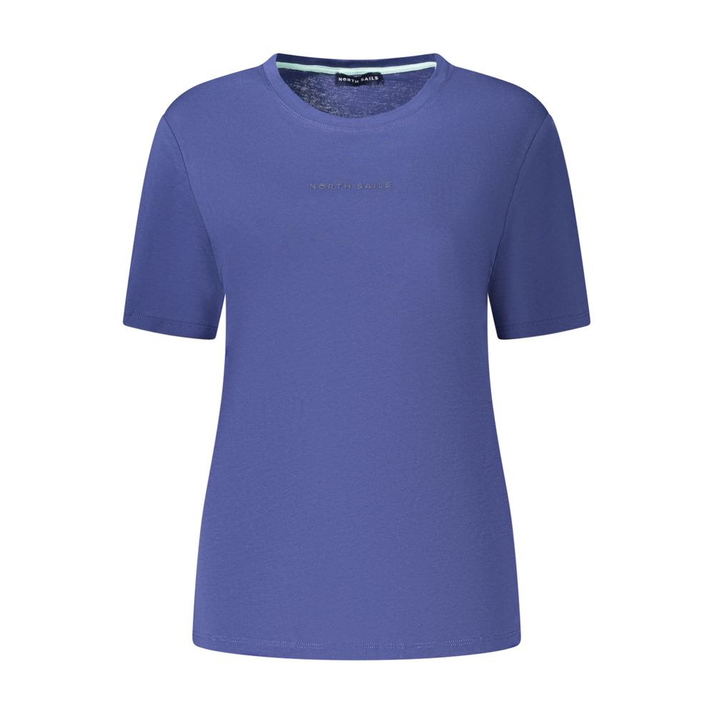 Blue Cotton Women's T-Shirt