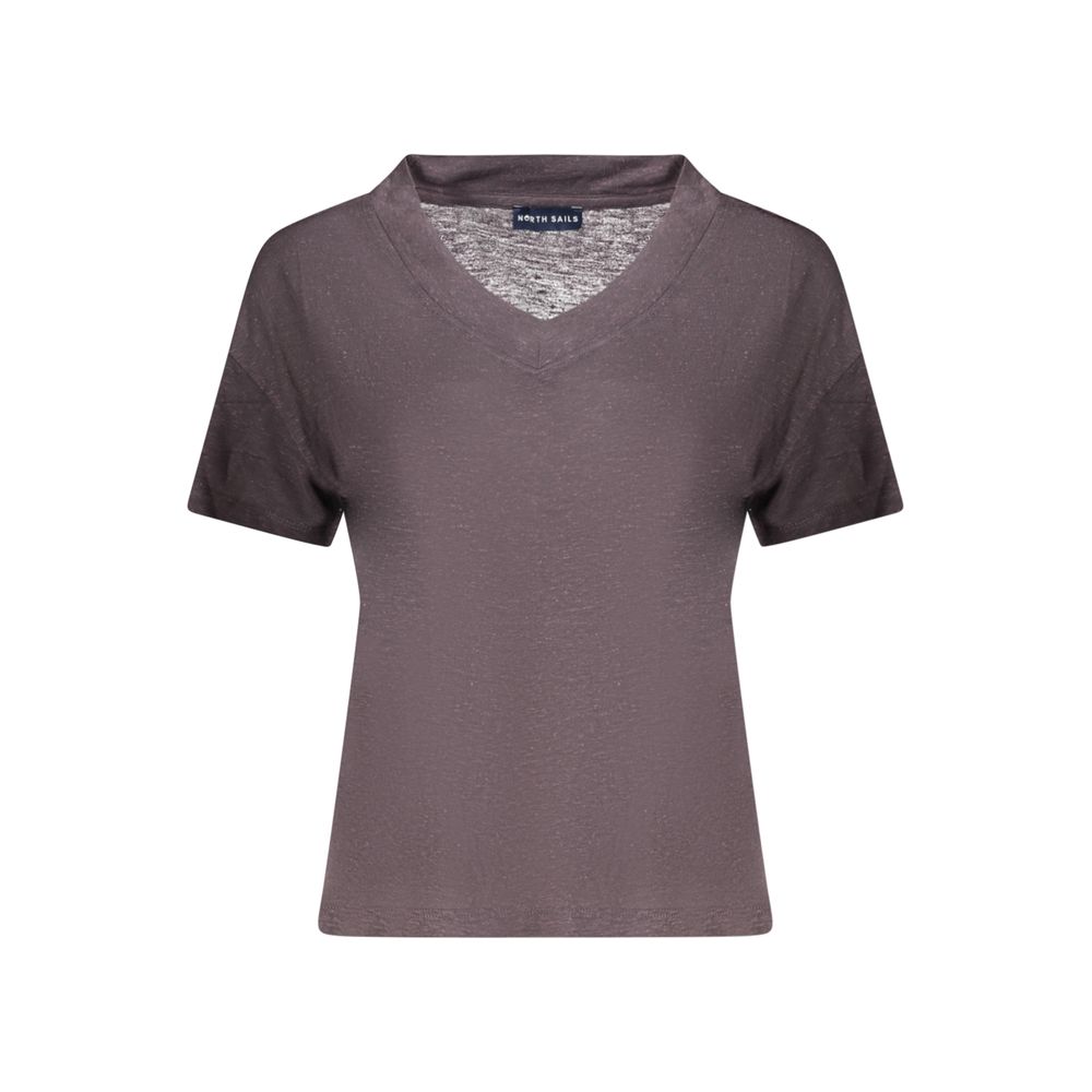 Gray Viscose Women T-Shirt