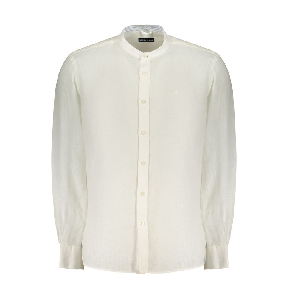 White Linen Men's Shirt