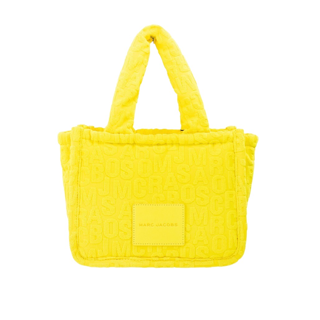 Marc Jacobs The Monogram Terry Tote Small Golden Kiwi Shoulder Bag Purse