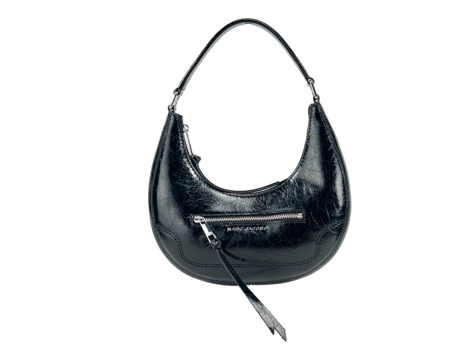 Marc Jacobs Cruiser Small Crescent Crinkle Leather Bag