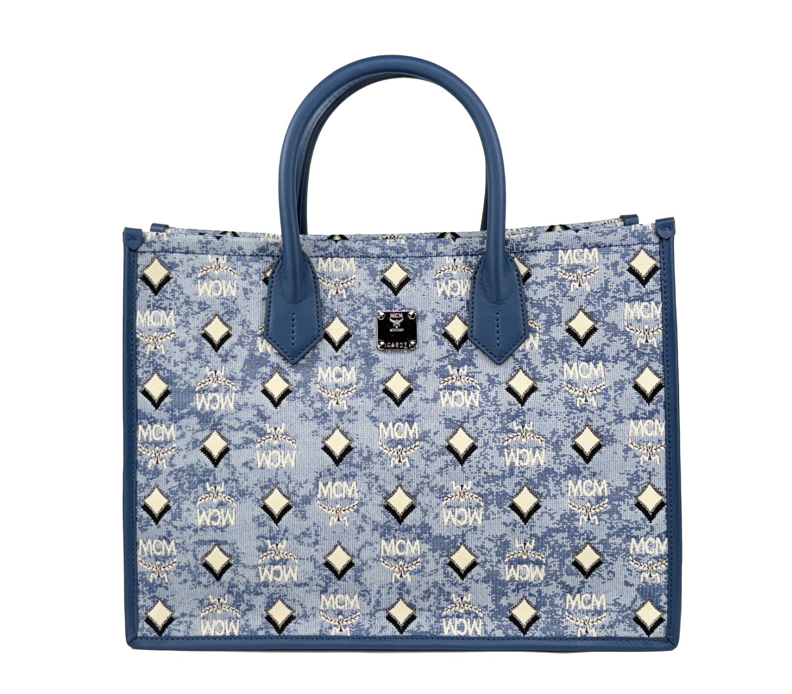 MCM Aren Munchen Denim Tote Bag