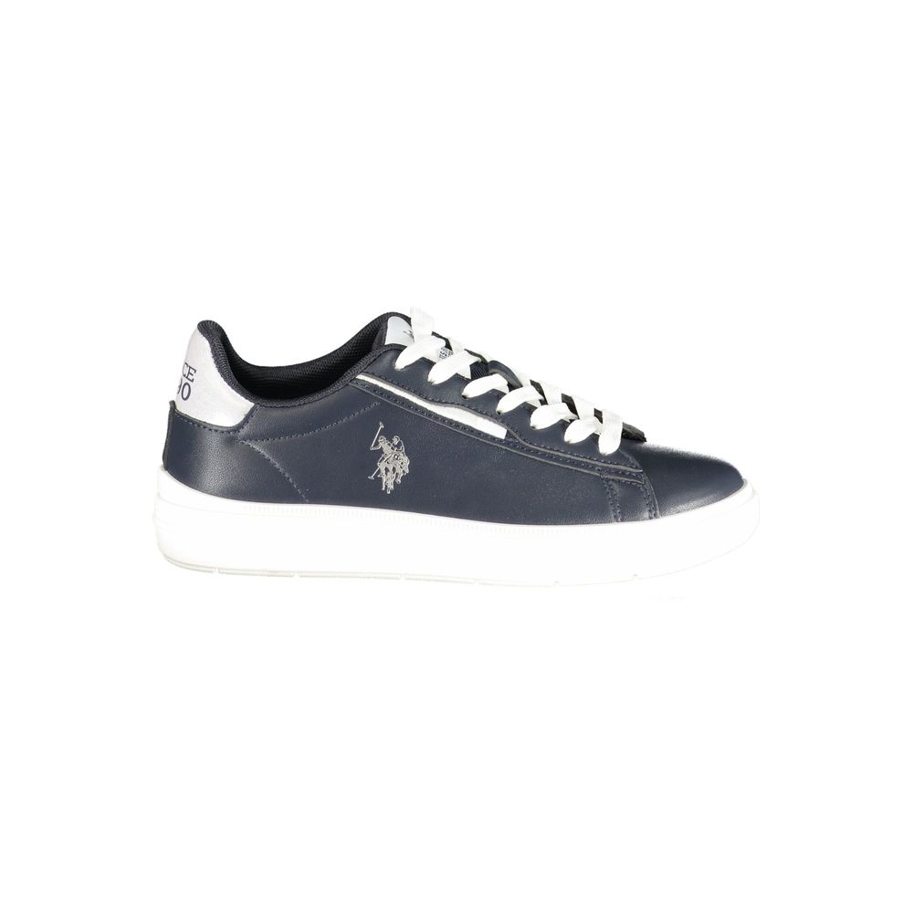Blue Polyurethane Women's Sneaker