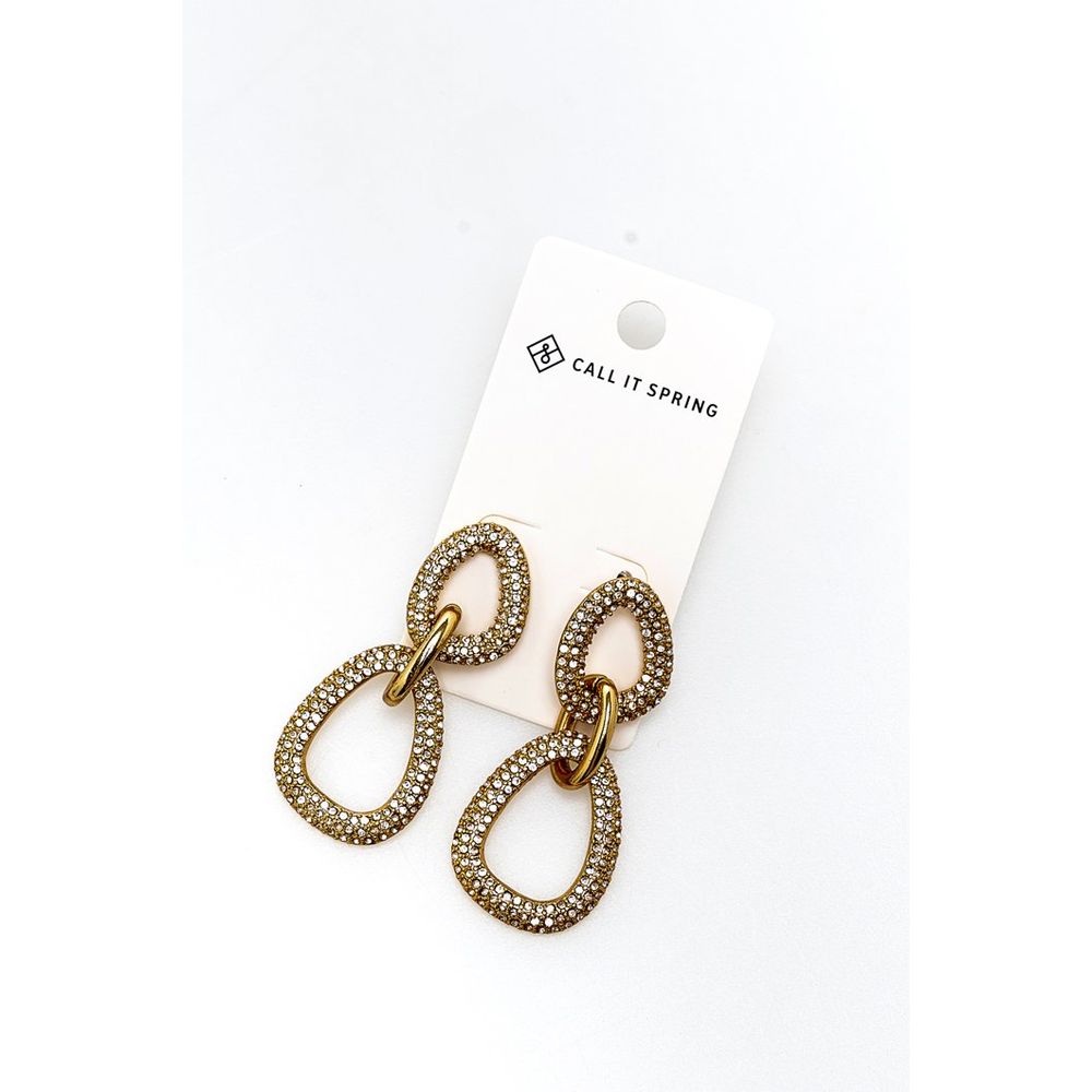 Gold Zinc Earrings