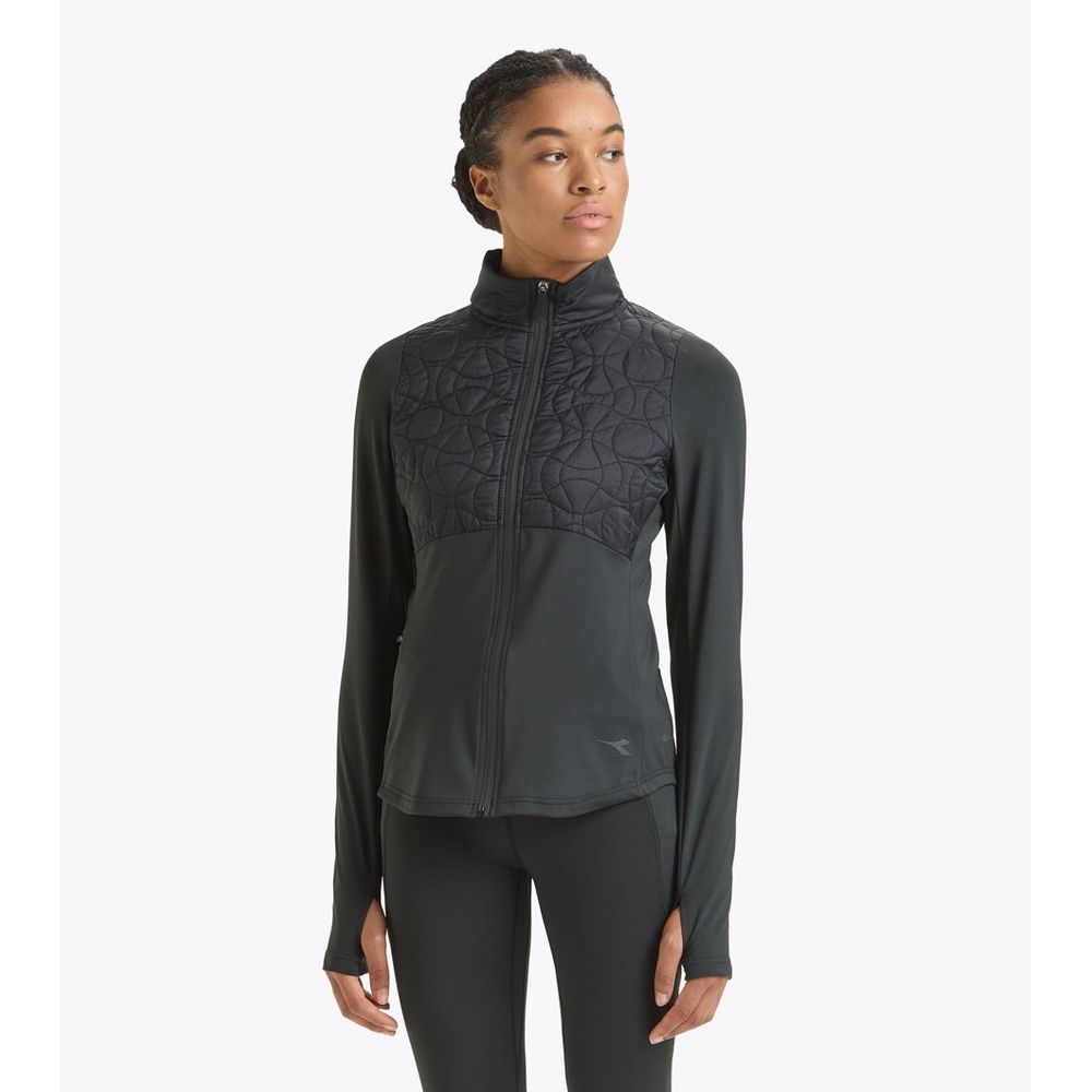 Black Polyester Bomber