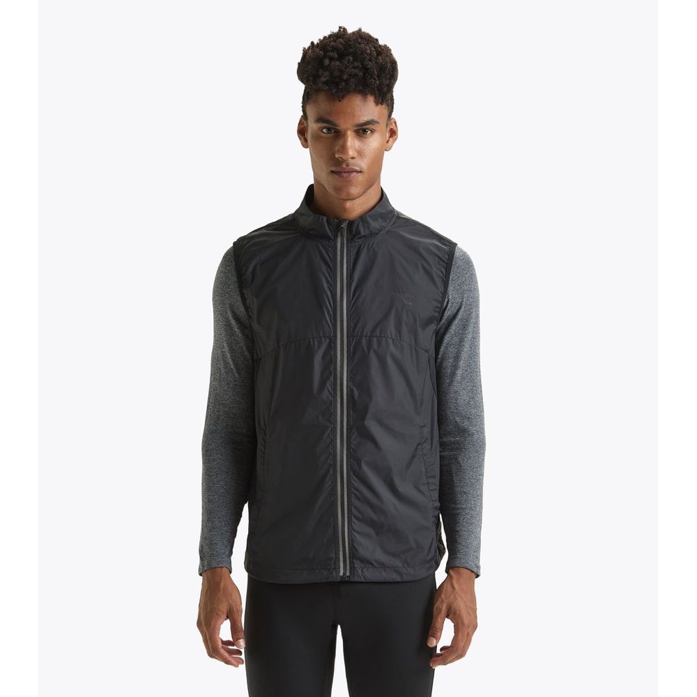 Black Polyamide Waistcoat