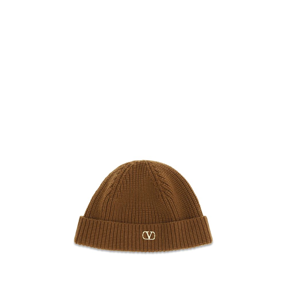 Valentino Garavani Brown Cashmere Beanie Accessory - Men