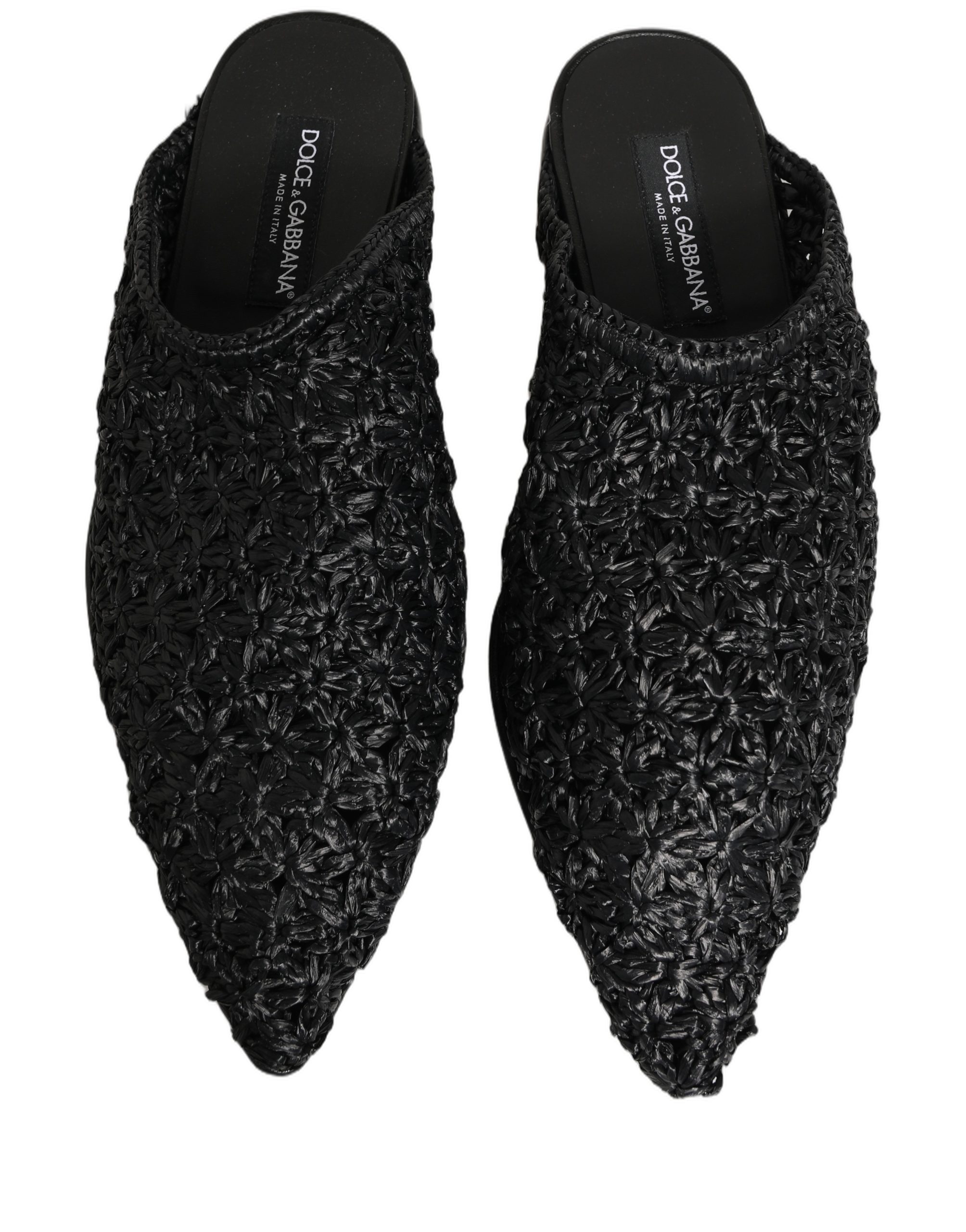Black Mules Slides Slippers Men Flats Shoes