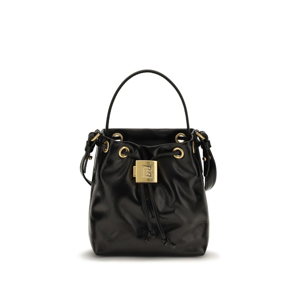Black Calf Leather Bos Taurus Backet Bag