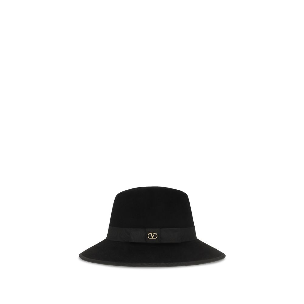 Valentino Garavani Black Cotton Fedora Accessory - Women