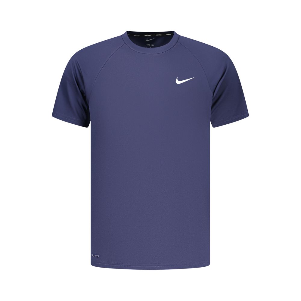 Blue Polyester Men's T-Shirt