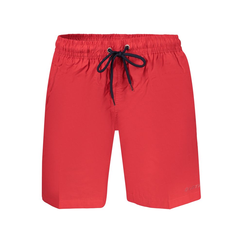 Rosso Poliammide Male Swimwear
