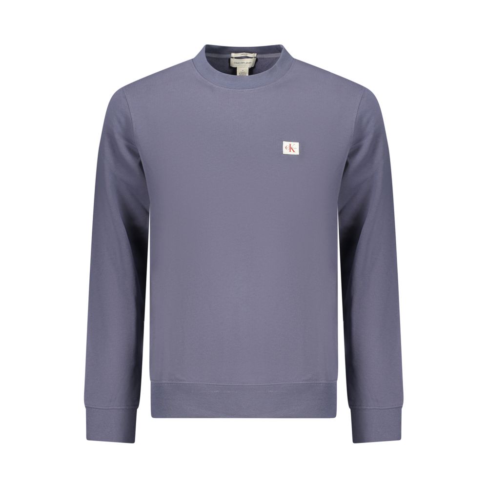 Blue Cotton Men's Sweatshirt
