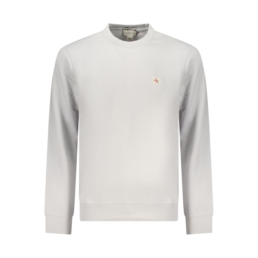 Gray Cotton Men Sweatshirt