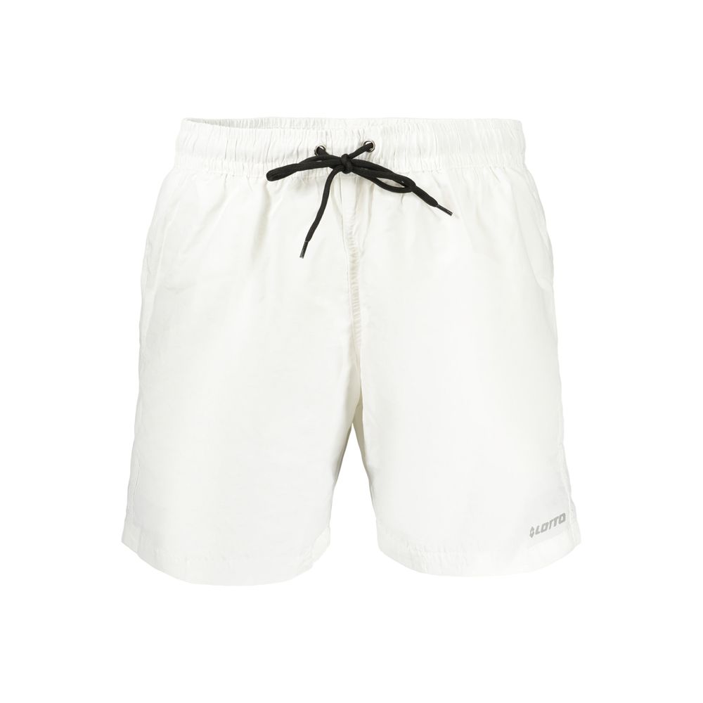 White Polyamide Men's Swimwear