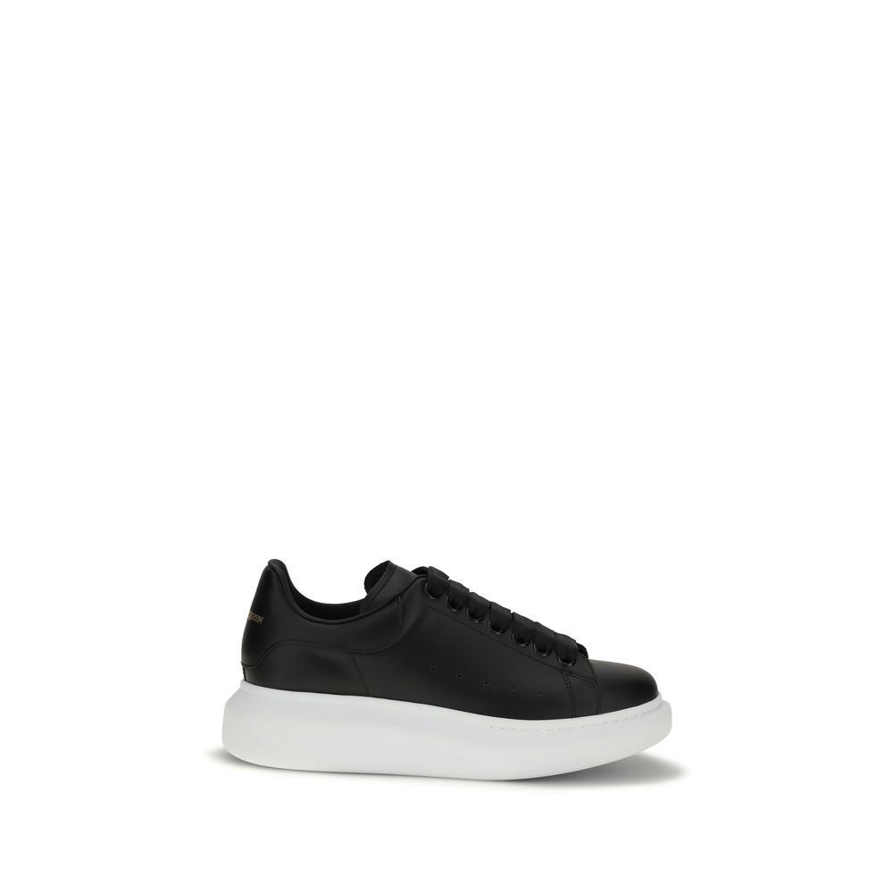 Black Calf Leather Bos Taurus Platform Sneakers