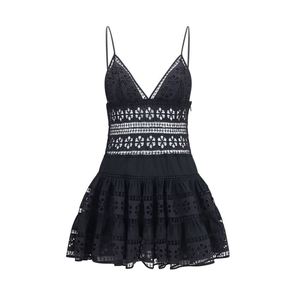 Black Cotton Casual Dress