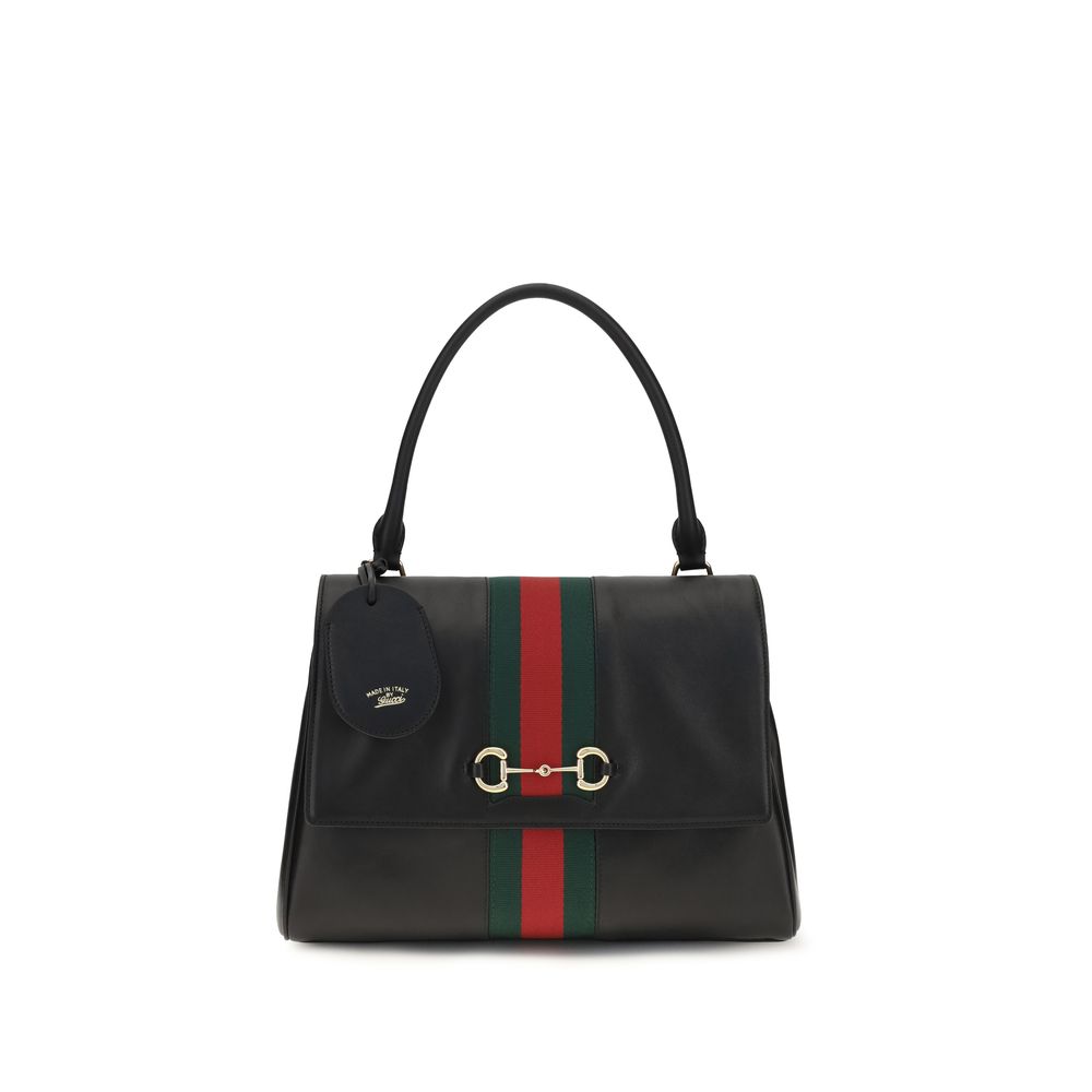 Gucci Black Calf Leather Bos Taurus Handbag Bag - Women