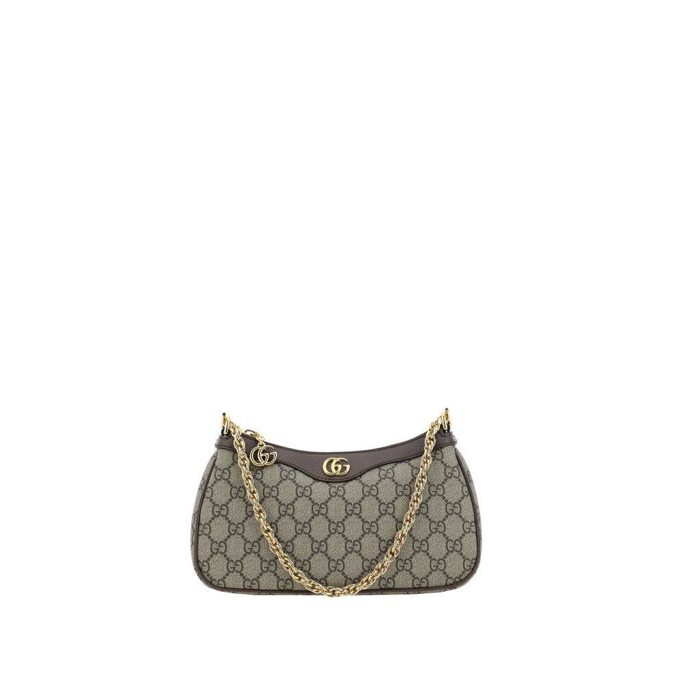 Gucci Brown Cotton Shoulder Bag - Women