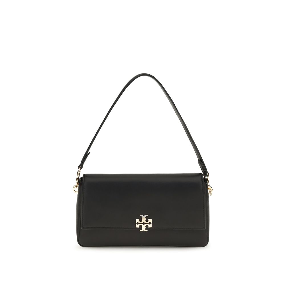 Tory Burch Black Calf Leather Bos Taurus Shoulder Bag - Women
