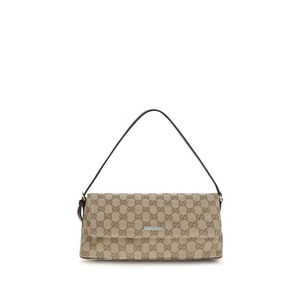 Gucci Brown Polyester Shoulder Bag - Women