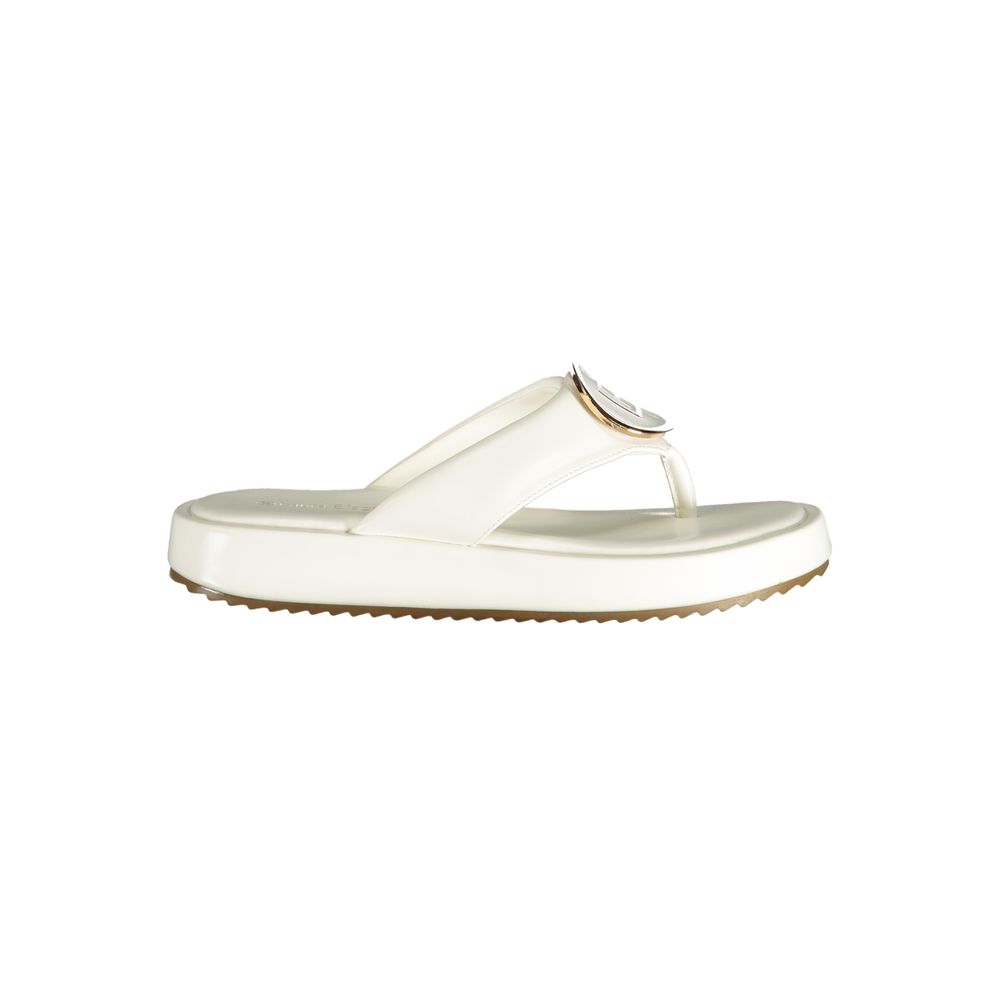 White Polyurethane Women Sandal