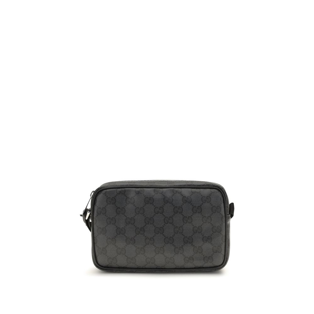 Gucci Black Cotton Shoulder Bag - Men