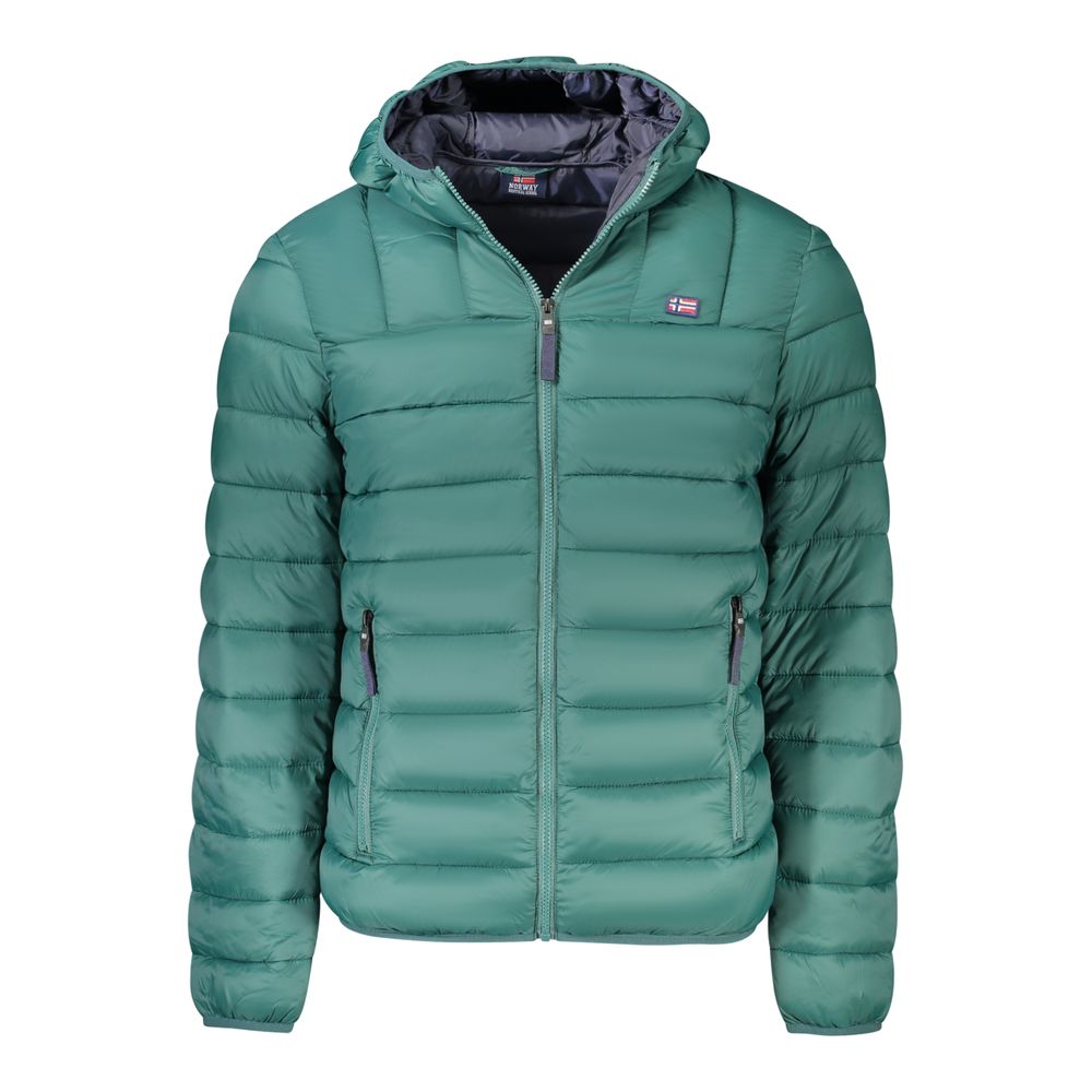Green Polyamide Men Jacket