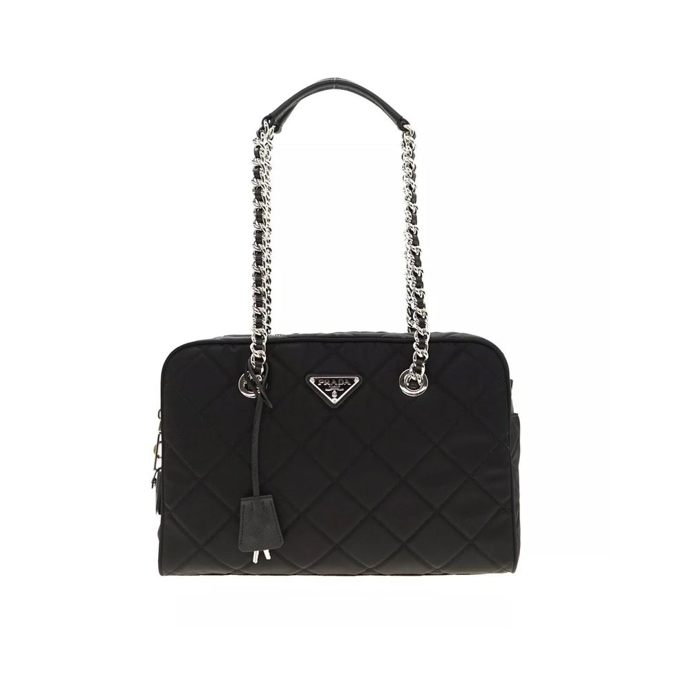 Prada Black Nylon Shoulder Bag - Women