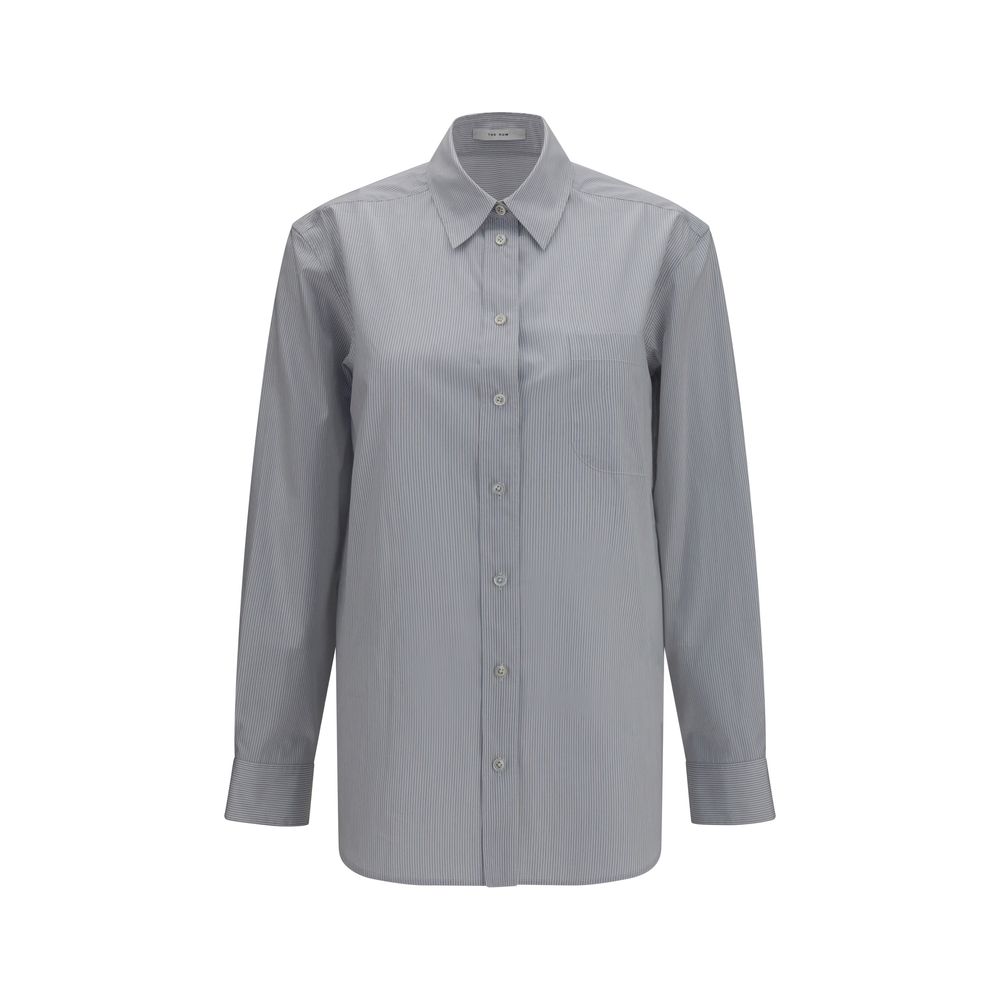 Blue Cotton Dress Shirt