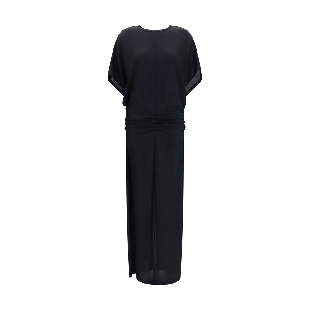 Black Viscose Casual Dress