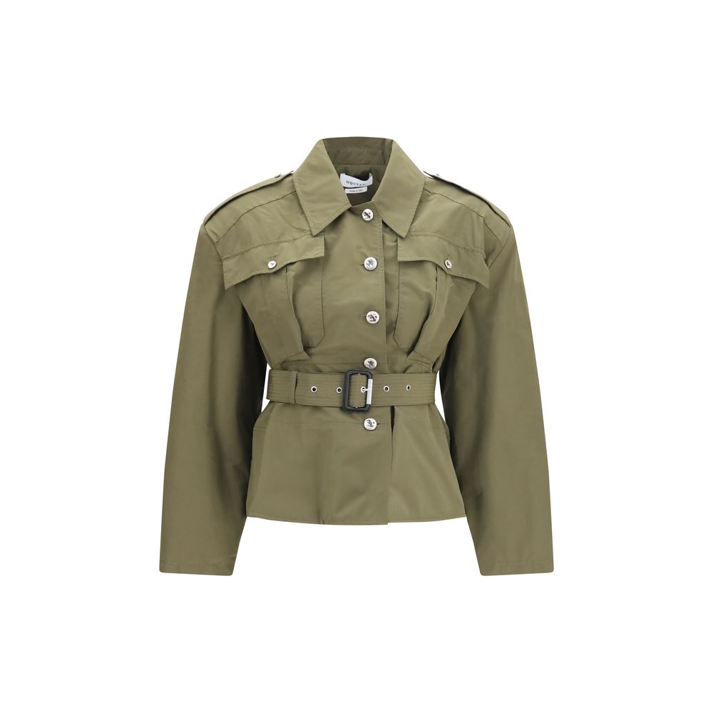 Alexander McQueen Bicolor Cotton Full-Length Jacket Clothing - Women