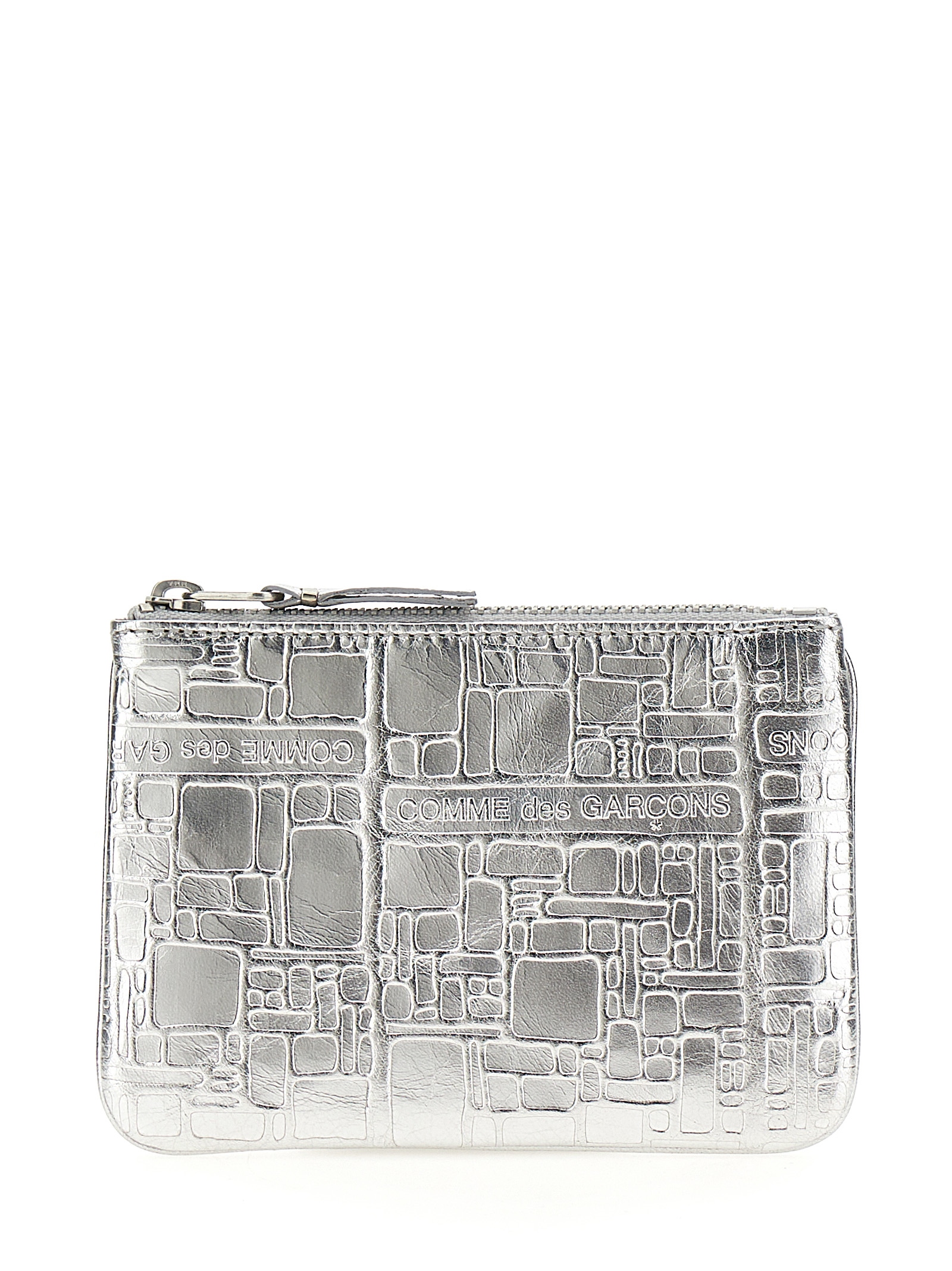 Silver Calfskin Cardholder