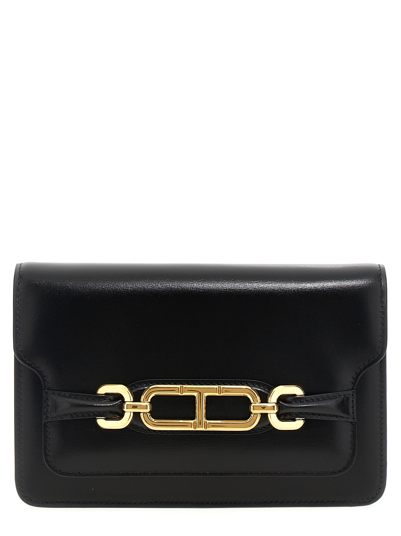 Black Leather Crossbody Bag