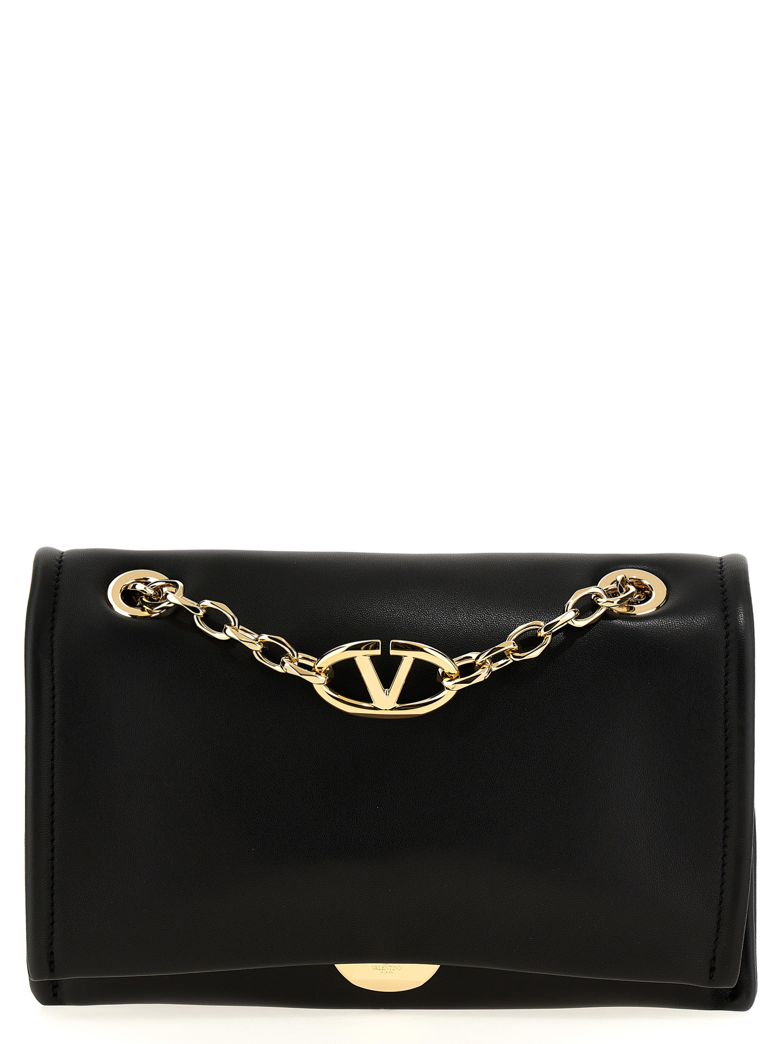 Valentino Garavani Black Lamb Leather Shoulder Bag - Women