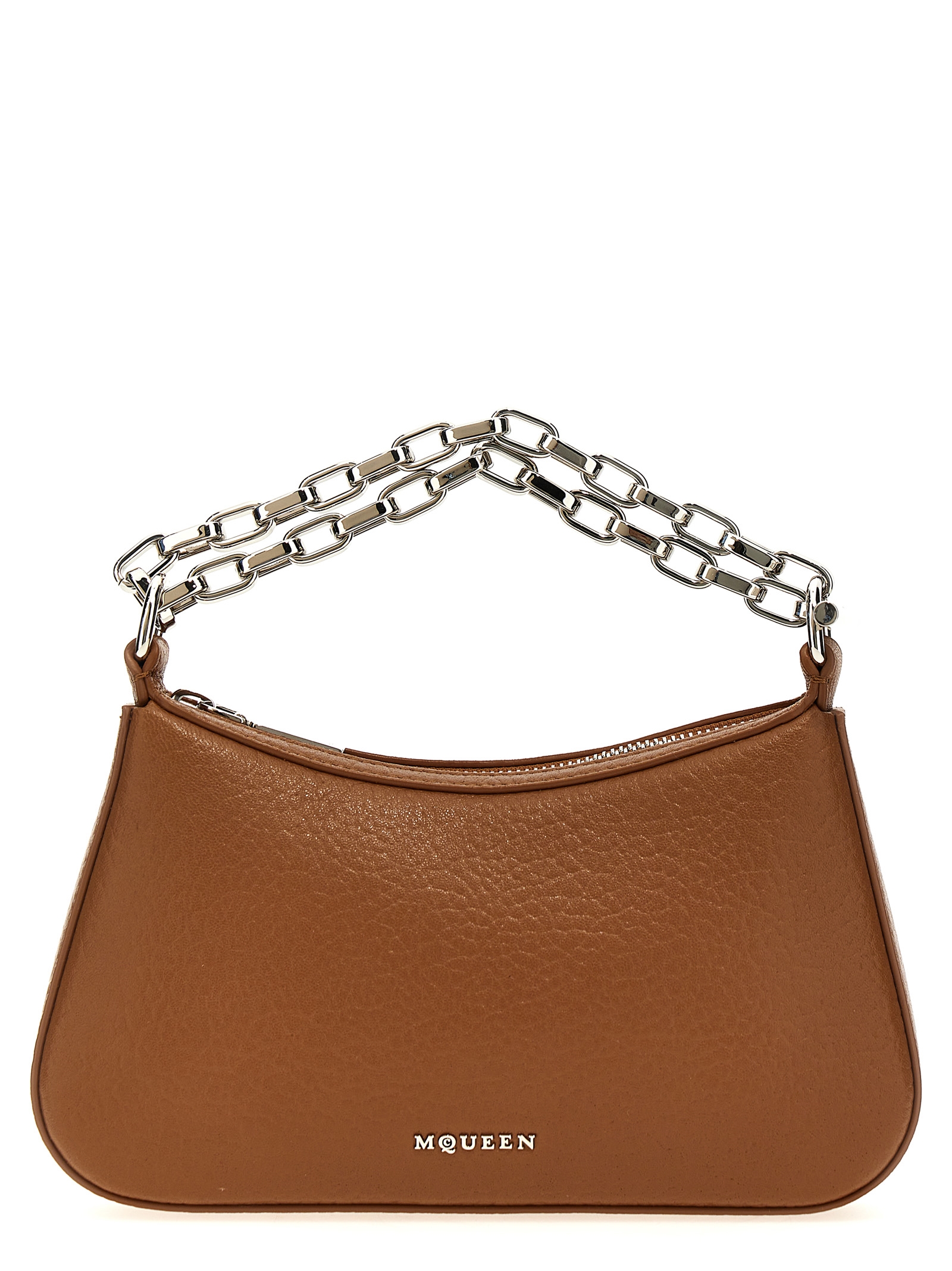Alexander McQueen Brown Lamb Leather Handbag Bag - Women