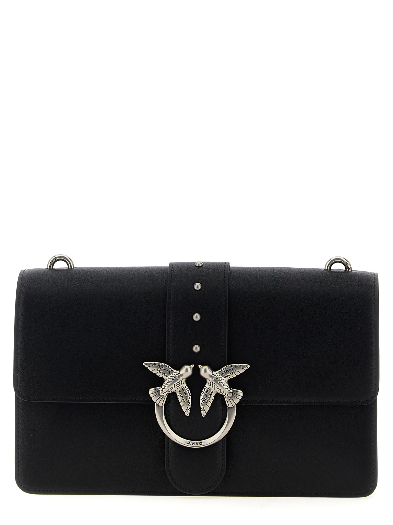 Black Goatskin Crossbody Bag