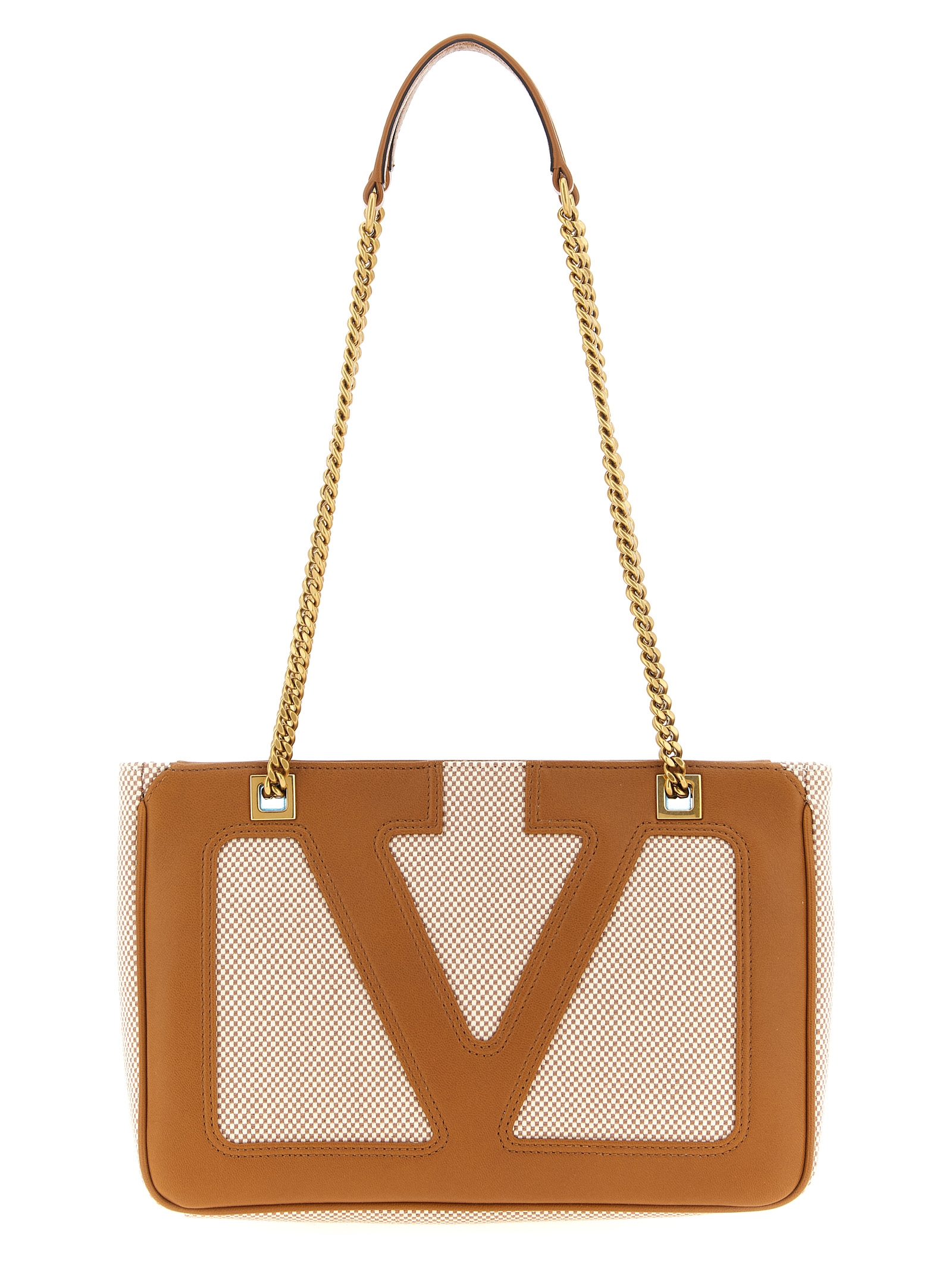 Valentino Garavani Brown Cotton Shoulder Bag - Men