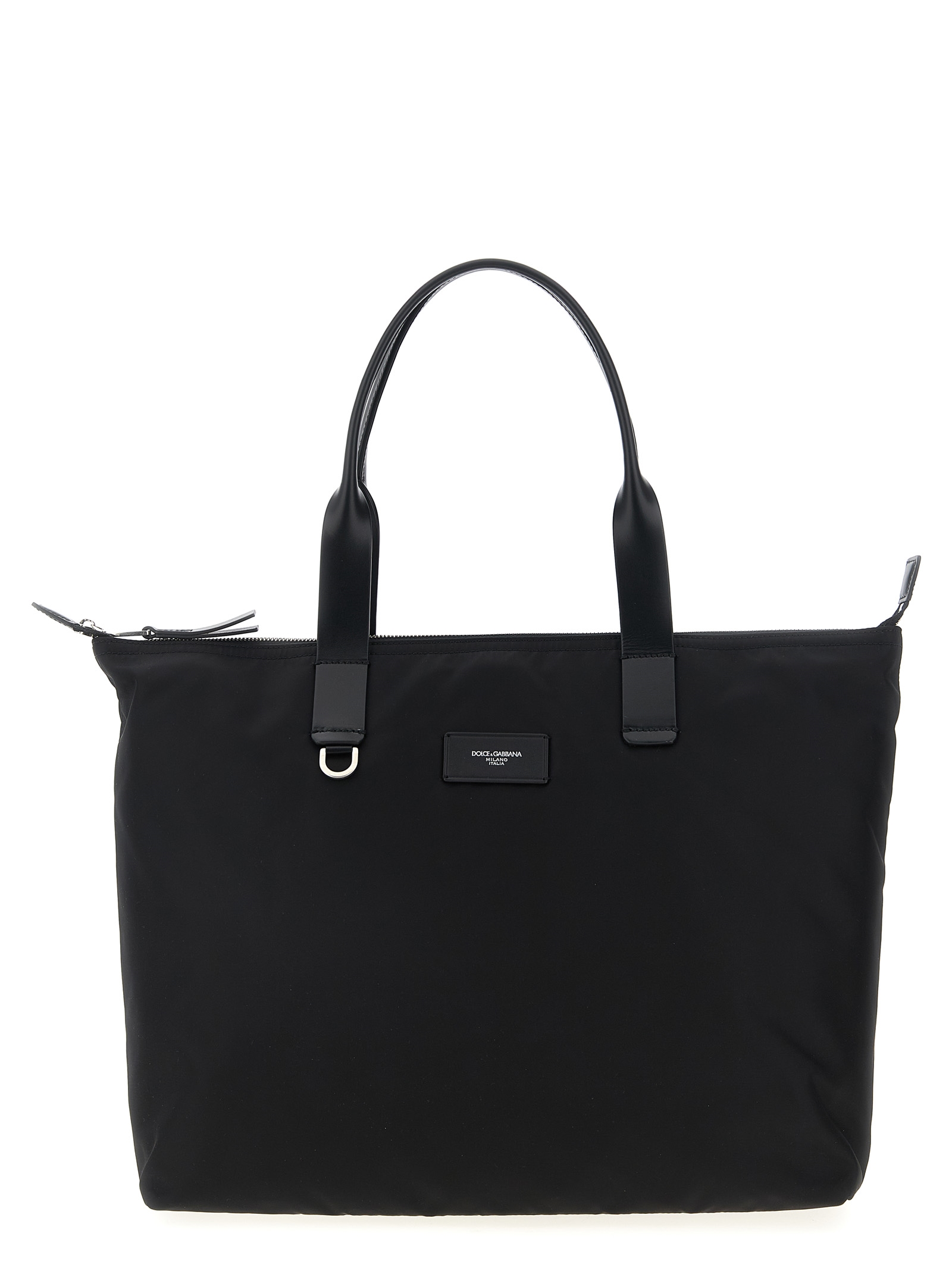 Black Polyamide Tote Bag