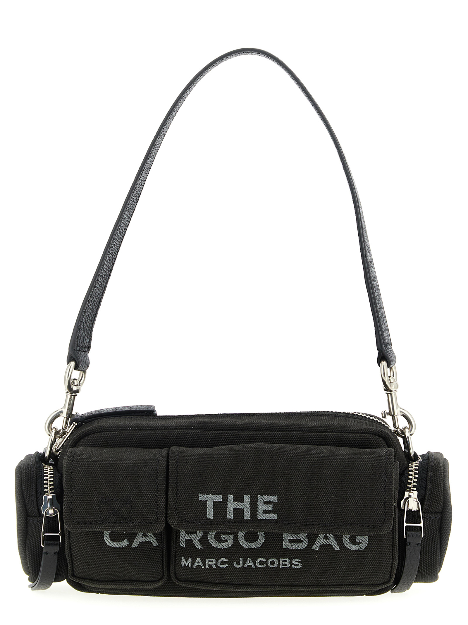 Black Cotton Shoulder Bag