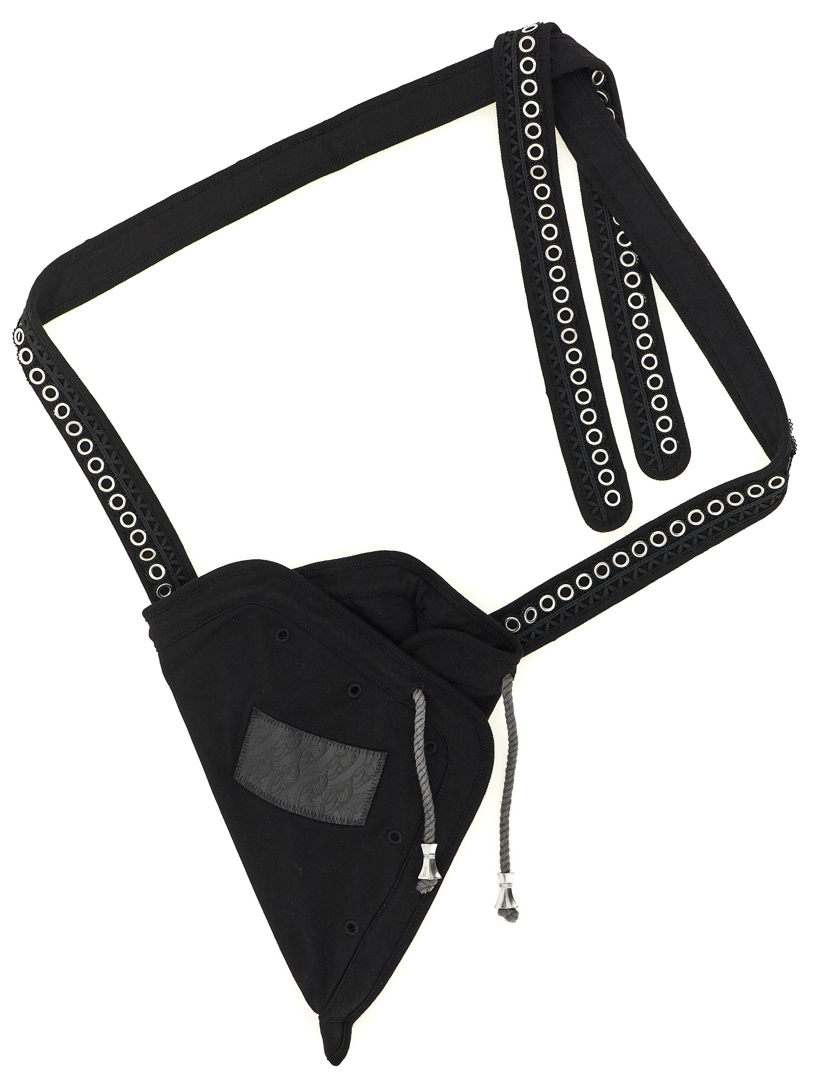 Kiko Kostadinov Black Cotton Crossbody Bag - Men