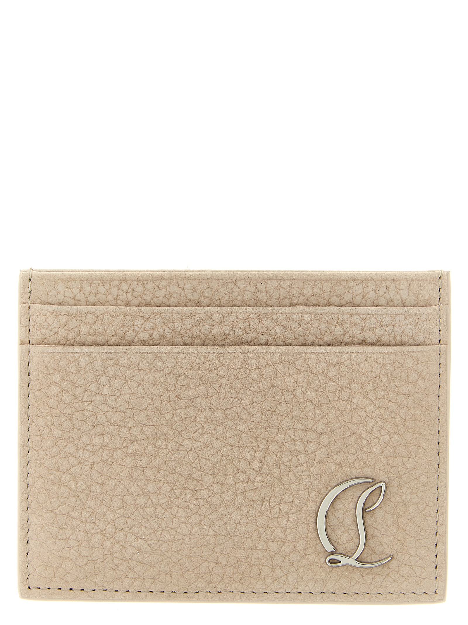 Beige Calfskin Cardholder