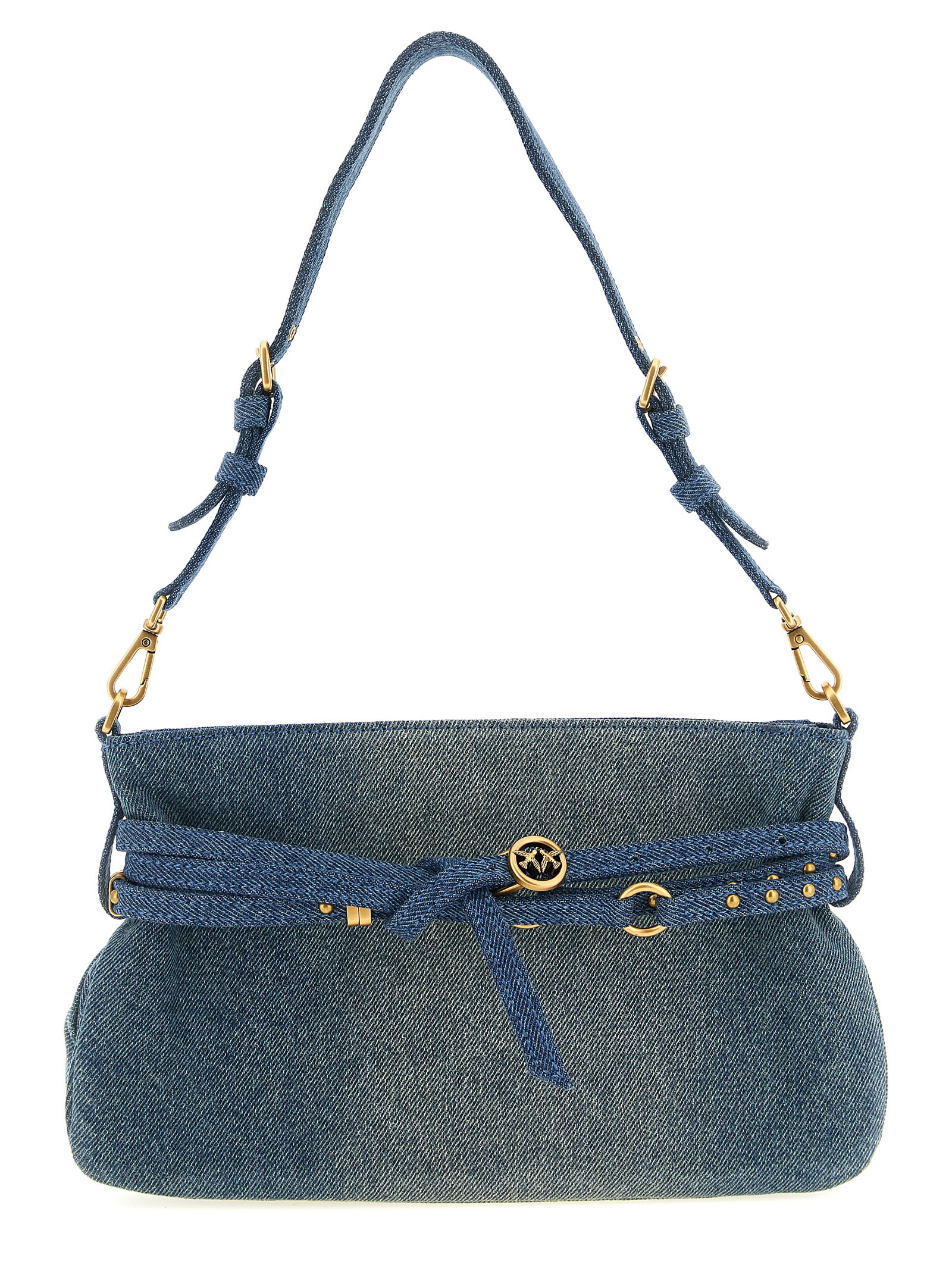 Blue Cotton Shoulder Bag