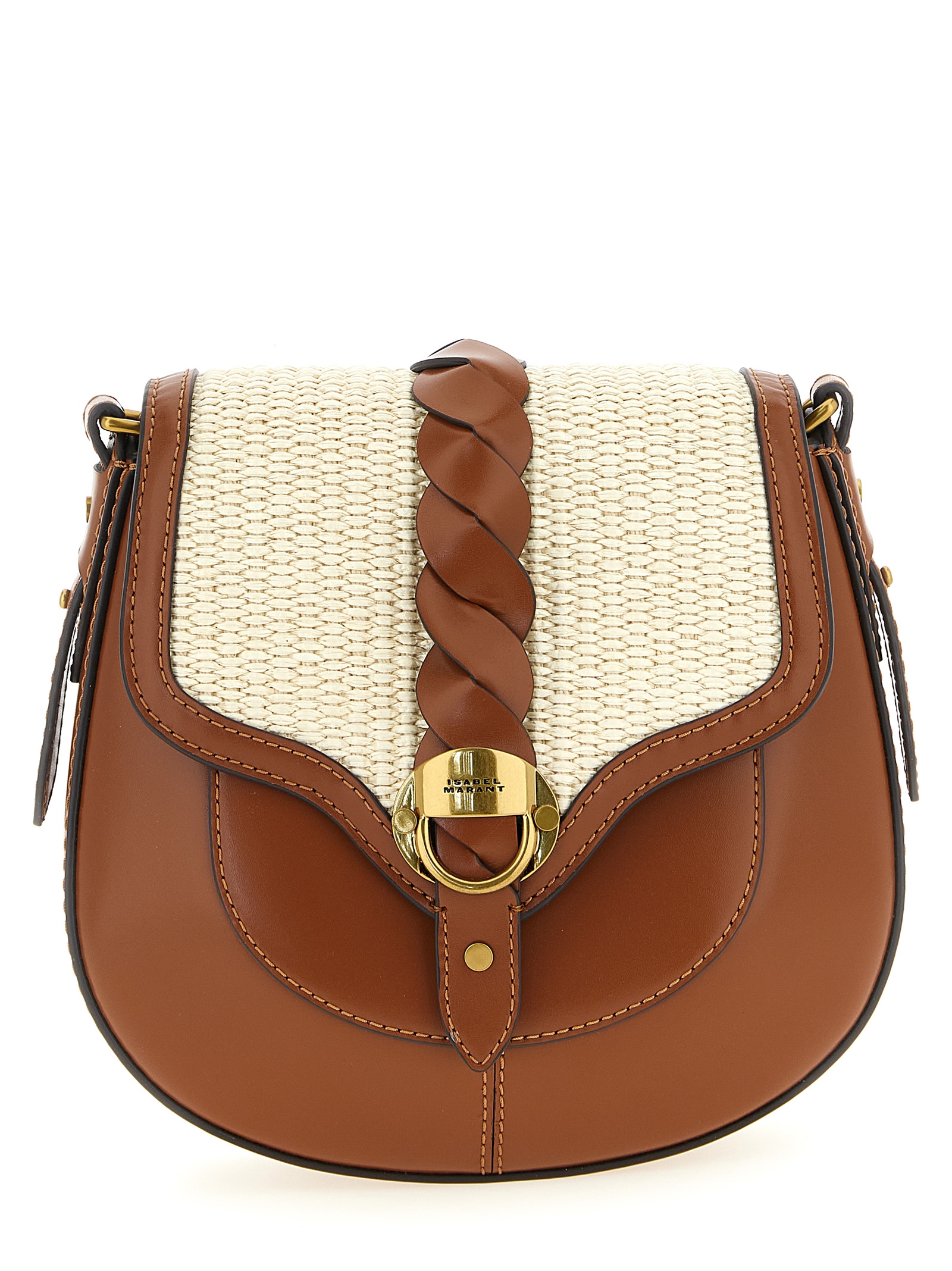 Brown Calfskin Crossbody Bag