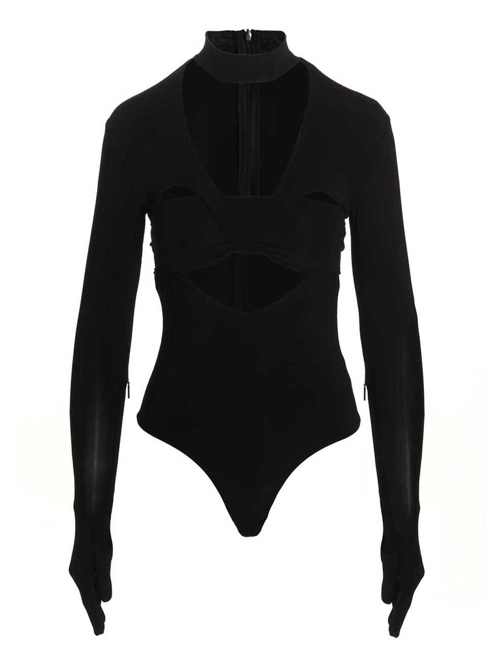 Black Viscose Bodysuit