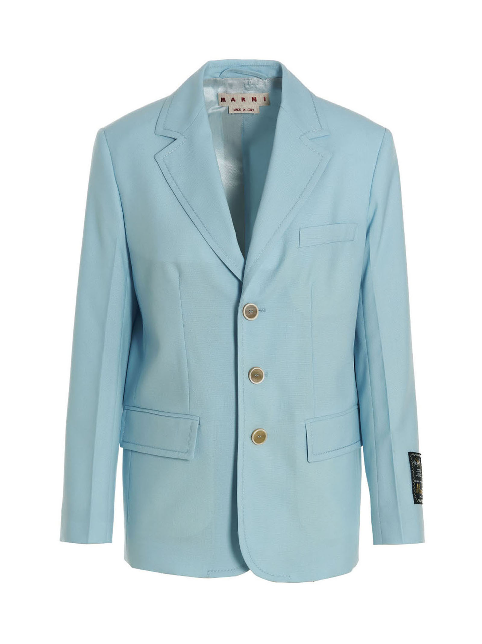 Blue Virgin Wool Blazer