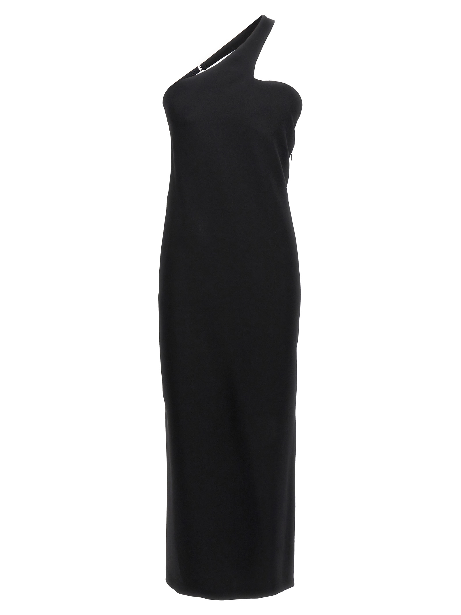 Black Viscose Long Skirt