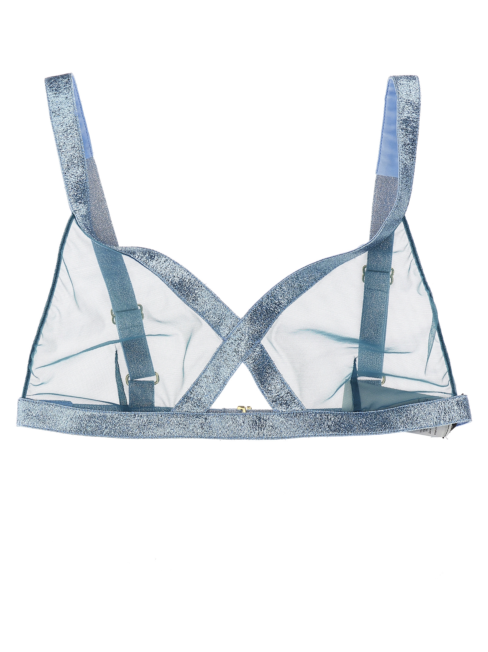 Blue Polyamide Bra